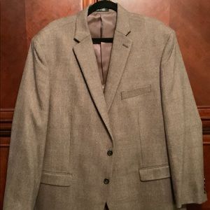 RALPH LAUREN WOOL BROWN SIZE 48 REGULAR SPORT JACKET BLAZER.